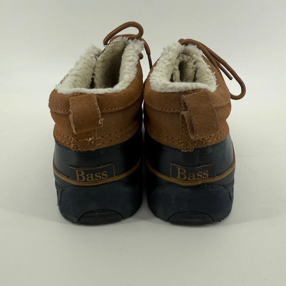 G.H. Bass Hail I Duck Shoes Women's W9 Brown Tan Shearling Lined Water-Resistant